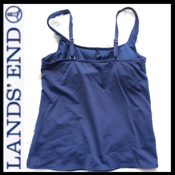 Lands’End Square Neck Tankini Top - Picture 4 of 8